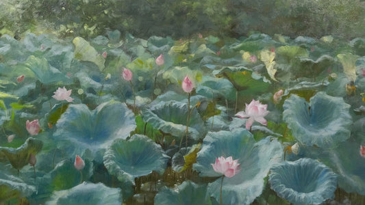 Sen Xanh – Nguyễn Thọ Hiếu | Oil Painting