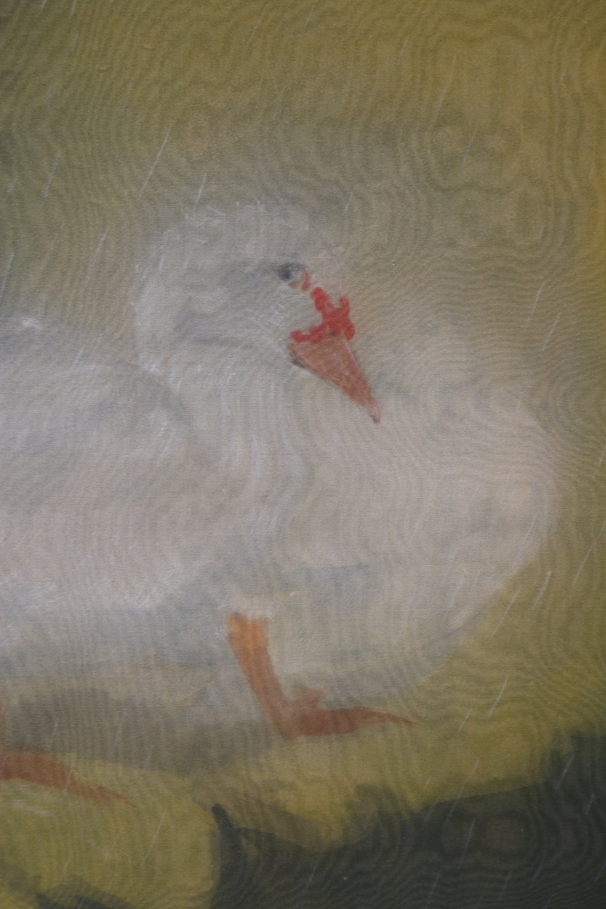 Mua by Nguyen Van Trinh, original watercolor on silk, detail