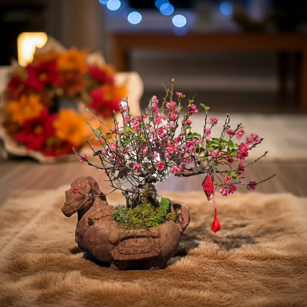 Blooming Deer – Artist Handmade Creation