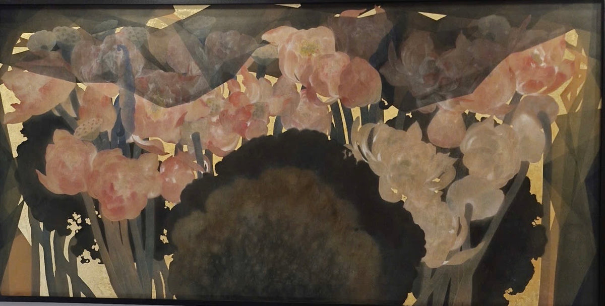 Crystallization No. 20 - Sen Ngu by Nguyen Van Trinh, original watercolor on silk