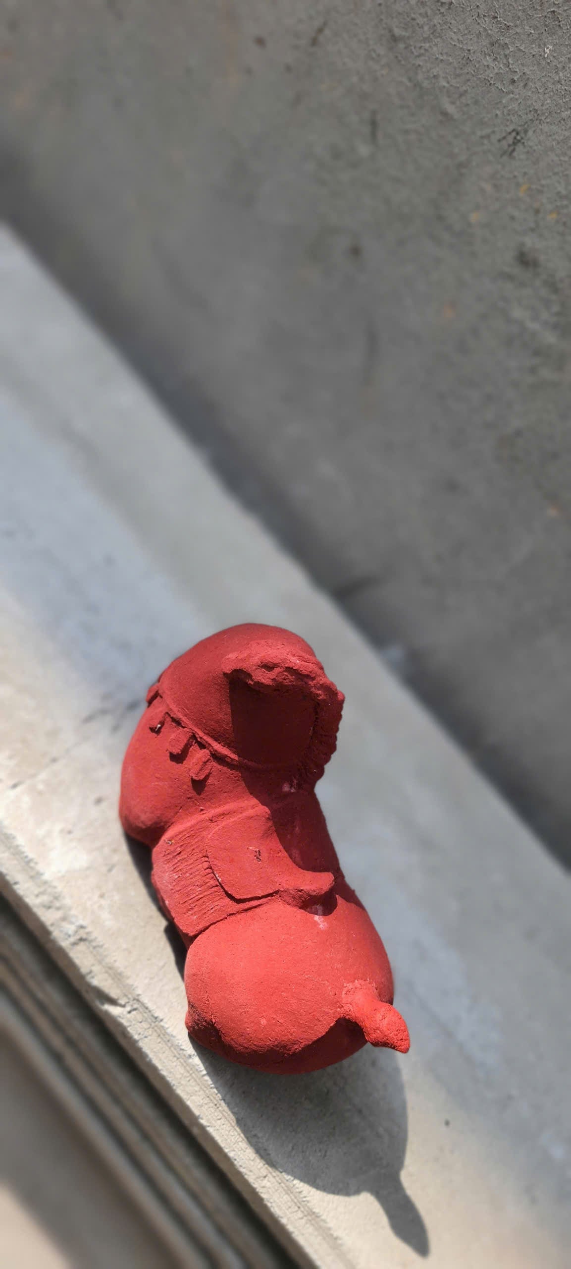Vietnamese Giang Paper Pulp Horse Sculpture — Earth Red