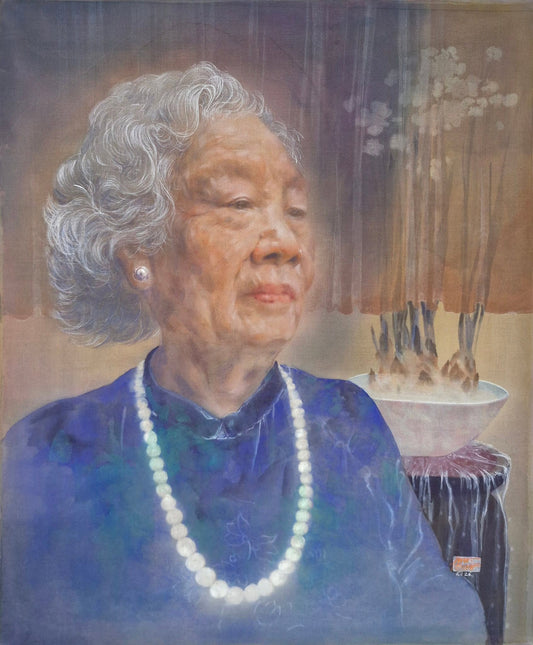 Chân dung Cụ Ngoại tôi — original portrait by Nguyen Van Trinh