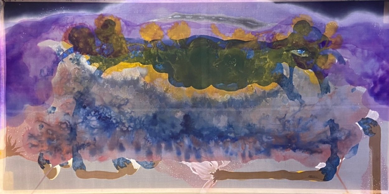 "Vùng sống 4" Watercolor on silk