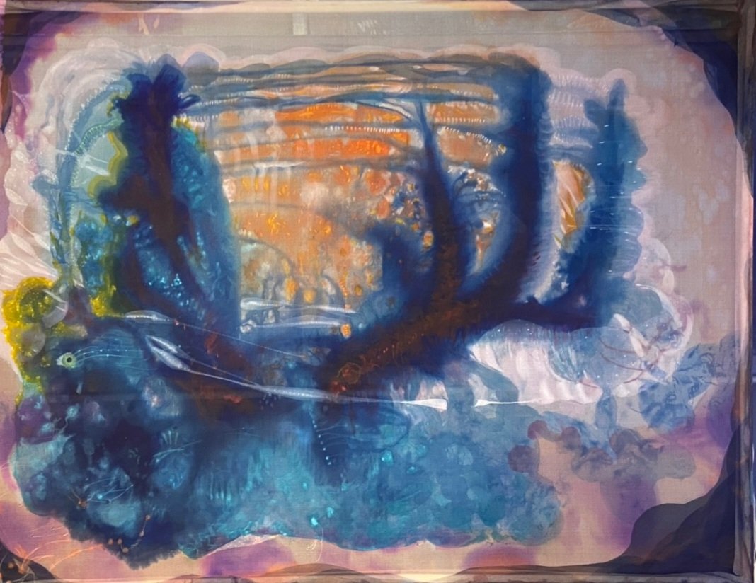 "Vùng sống 6" Watercolor on silk