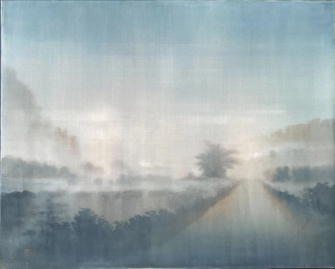 Mot som Nuoc Hai by Nguyen Van Trinh, Vietnamese silk artwork