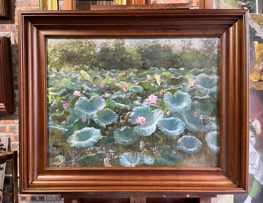 Sen Xanh – Nguyễn Thọ Hiếu, original oil painting
