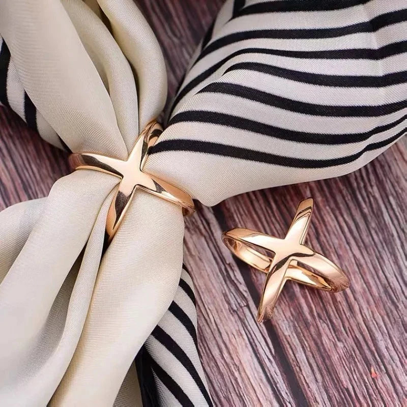 Lumiere Arts Scarf Ring – Statement Silk Scarf Styling Accessory