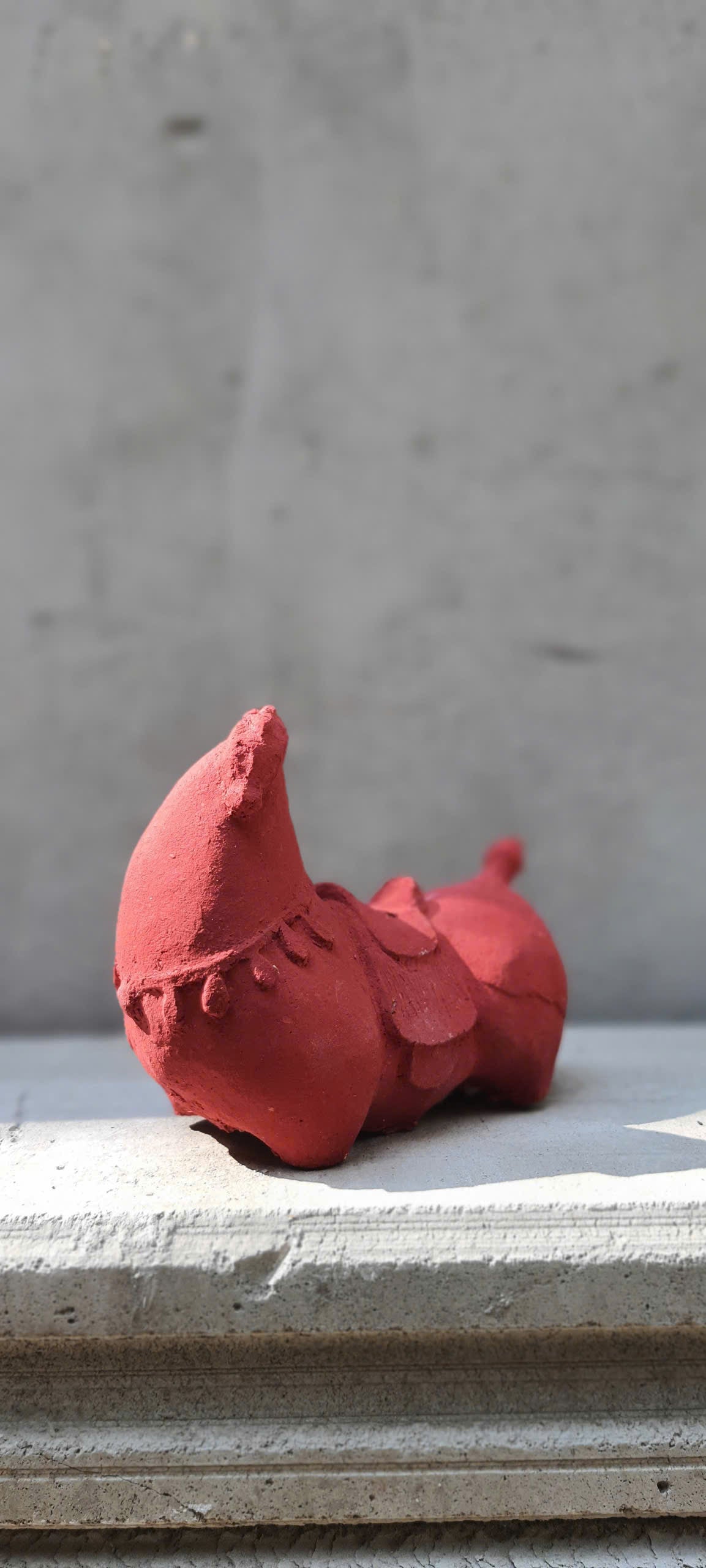 Vietnamese Giang Paper Pulp Horse Sculpture — Earth Red