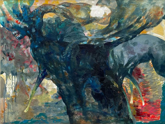 Vùng sống 3 — original watercolor artwork by Nguyen Van Trinh